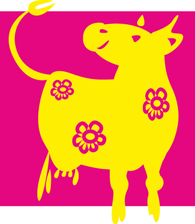 vache jaune