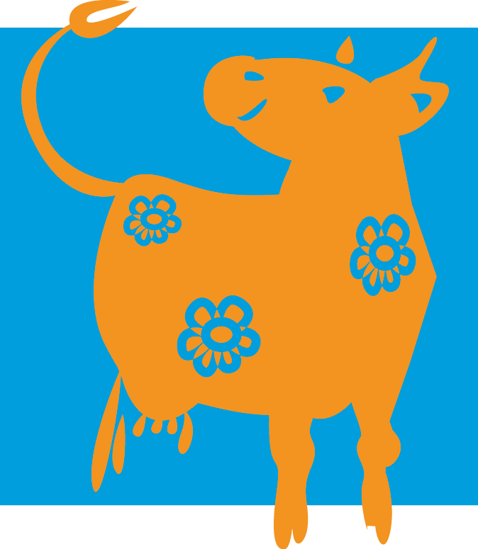 vache orange
