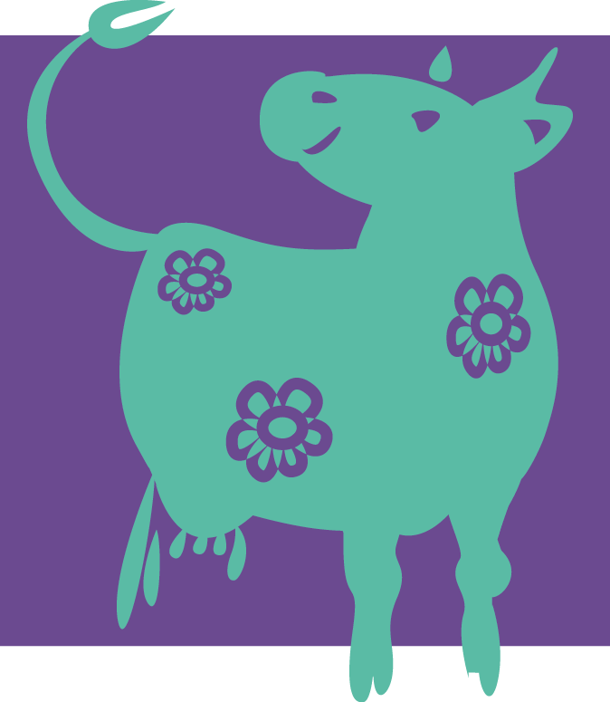 vache turquoise